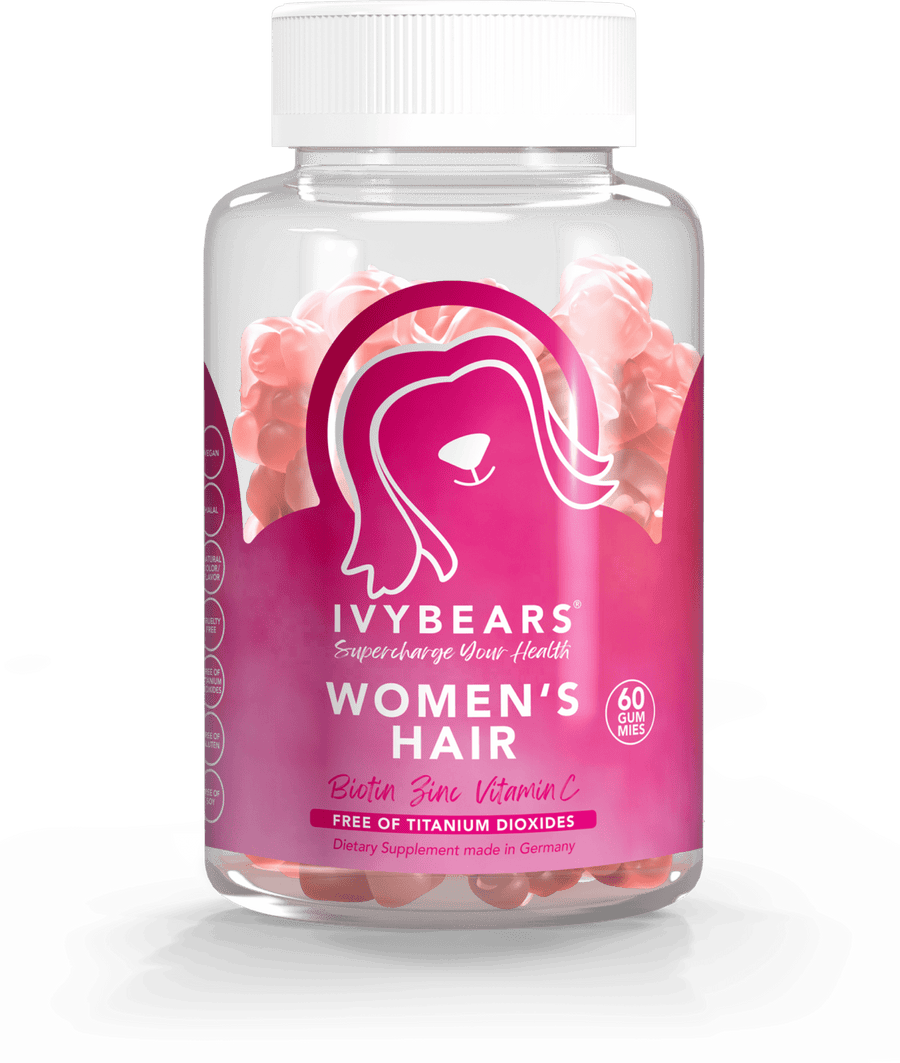 IVYBEARS Vitaminai Moterų Plaukams, 60 vnt