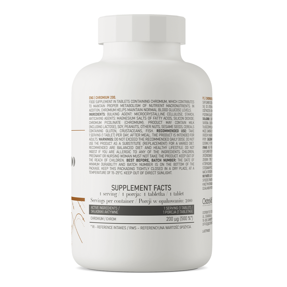 OstroVit Chromium 200 mg, 200 tab
