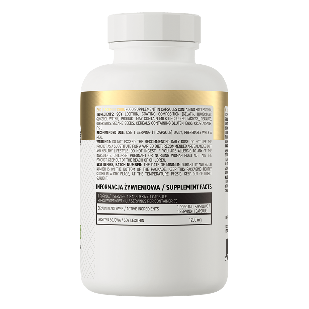OstroVit Lecithin 1200 mg, 70 kaps.