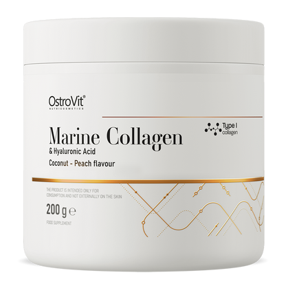OstroVit Jūrinis kolagenas + Hialurono rūgštis + Vitaminas C 200 g