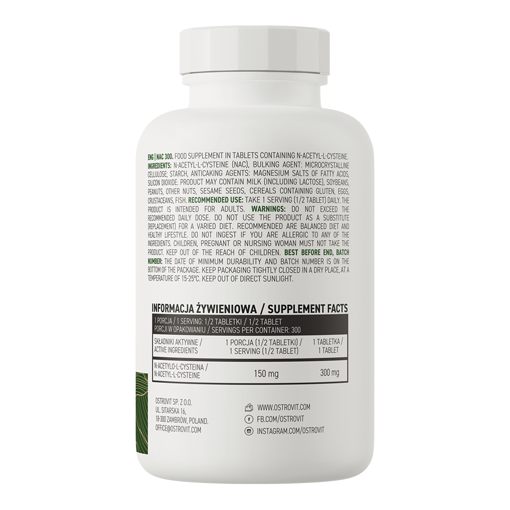 OstroVit NAC 300 mg, 150 tab