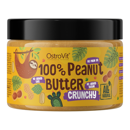 OstroVit Peanut Butter 100%, 500g (traškus)