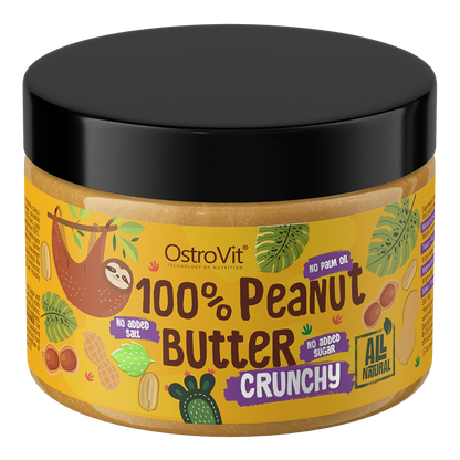 OstroVit Peanut Butter 100%, 500g (traškus)