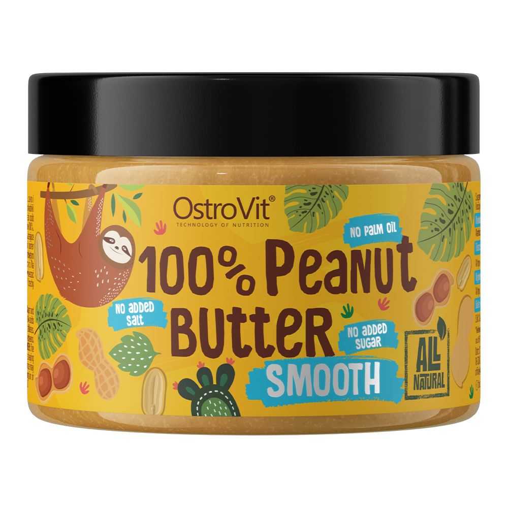 OstroVit Peanut Butter 100%, 500g (švelnus)