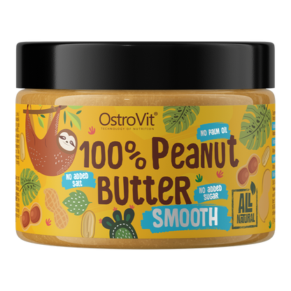 OstroVit Peanut Butter 100%, 500g (švelnus)