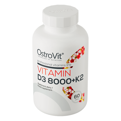 OstroVit Vitamin D3 8000 IU + K2, 60 tab