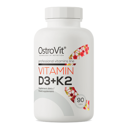 OstroVit Vitaminas D3 + K2, 90 tab