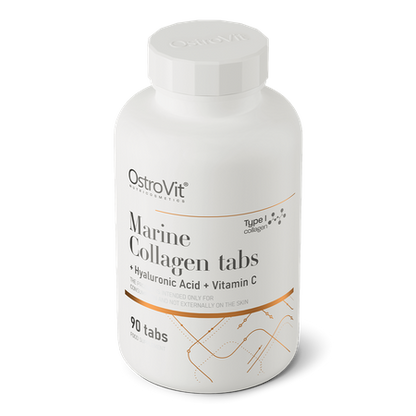 OstroVit Marine Collagen su Hialurono rūgštimi ir Vitaminu C 90 tabs