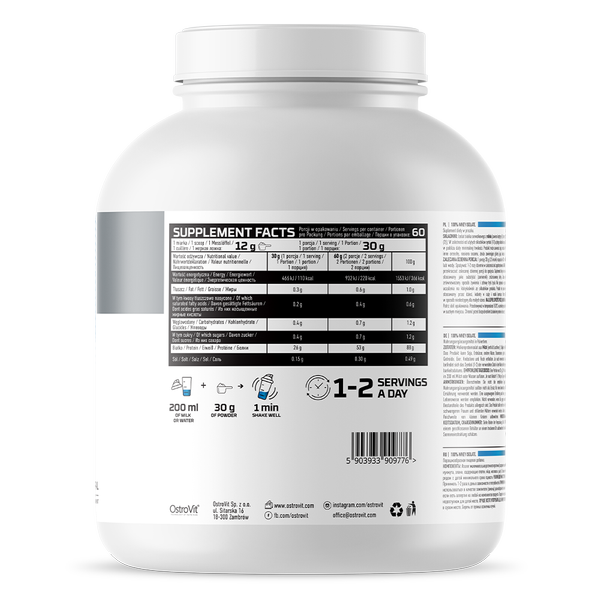 OstroVit 100 % Whey Isolate 1800g