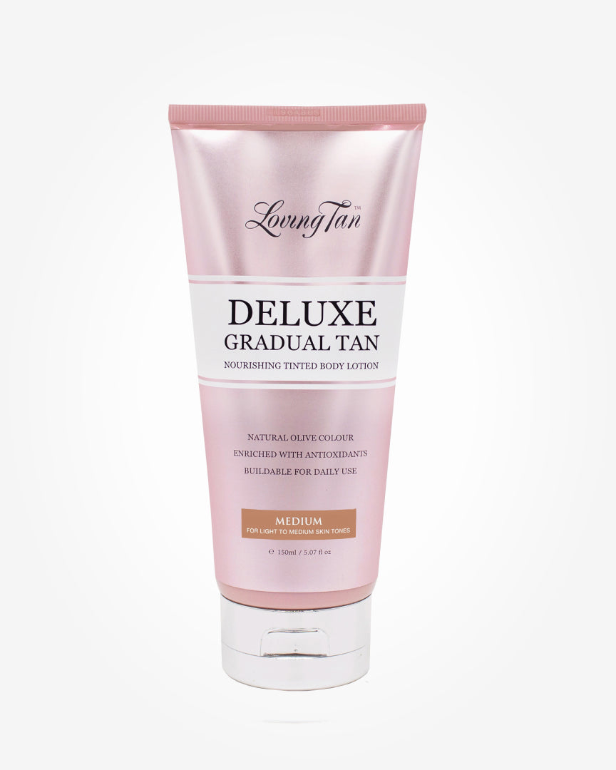 LovingTan DELUXE Losjonas laipsniniui savaiminiam įdegiui - VIDUTINIS, 150ml