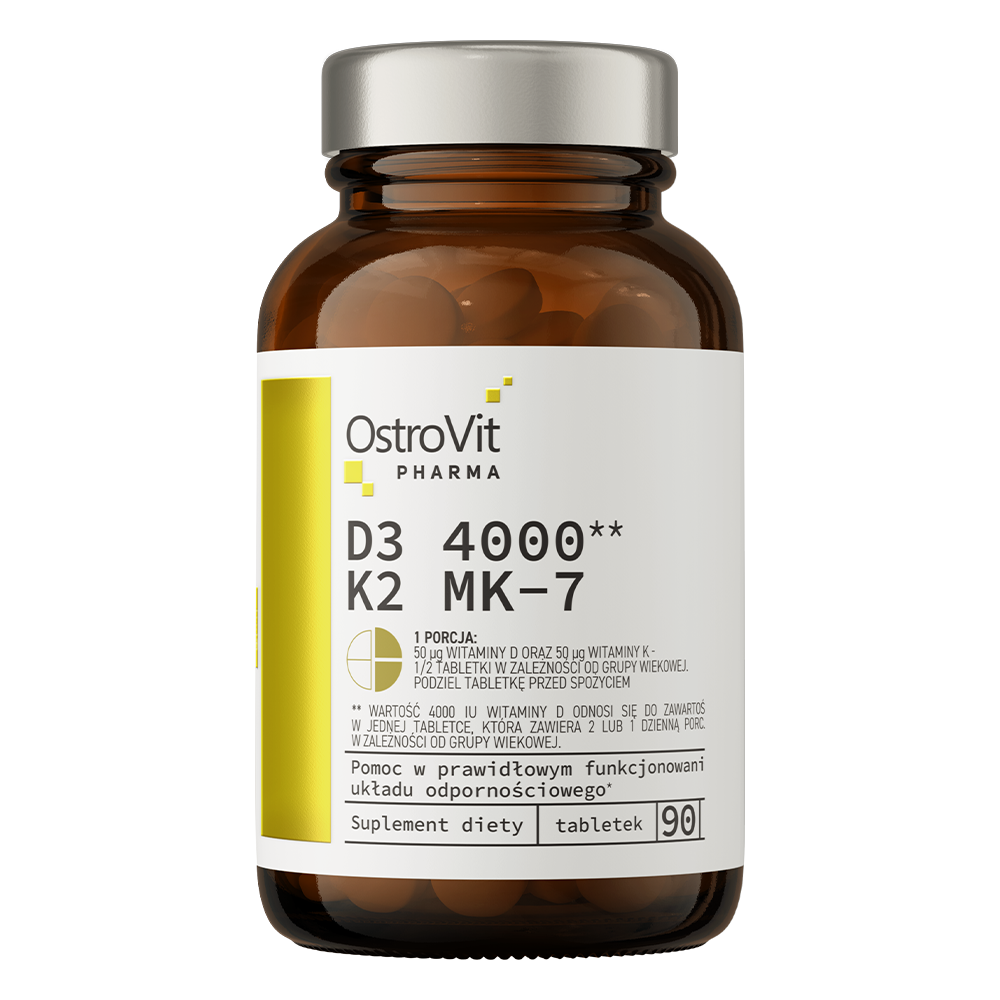 OstroVit Pharma D3 4000 IU + K2 MK-7, 90 tablets