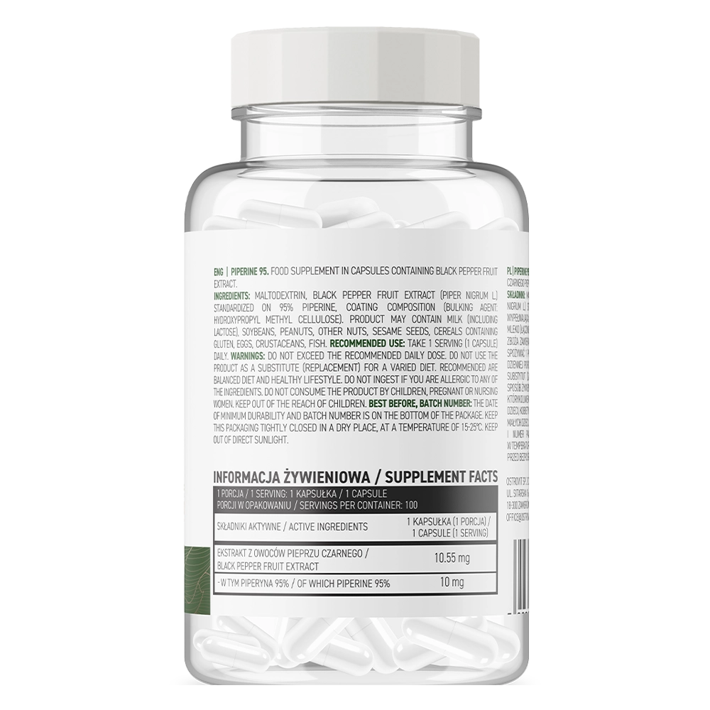 OstroVit Piperinas VEGAN, 100 kaps