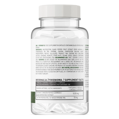 OstroVit Piperinas VEGAN, 100 kaps