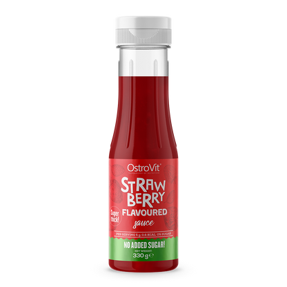 OstroVit Sauce without added sugar 350 g (strawberry flavour)
