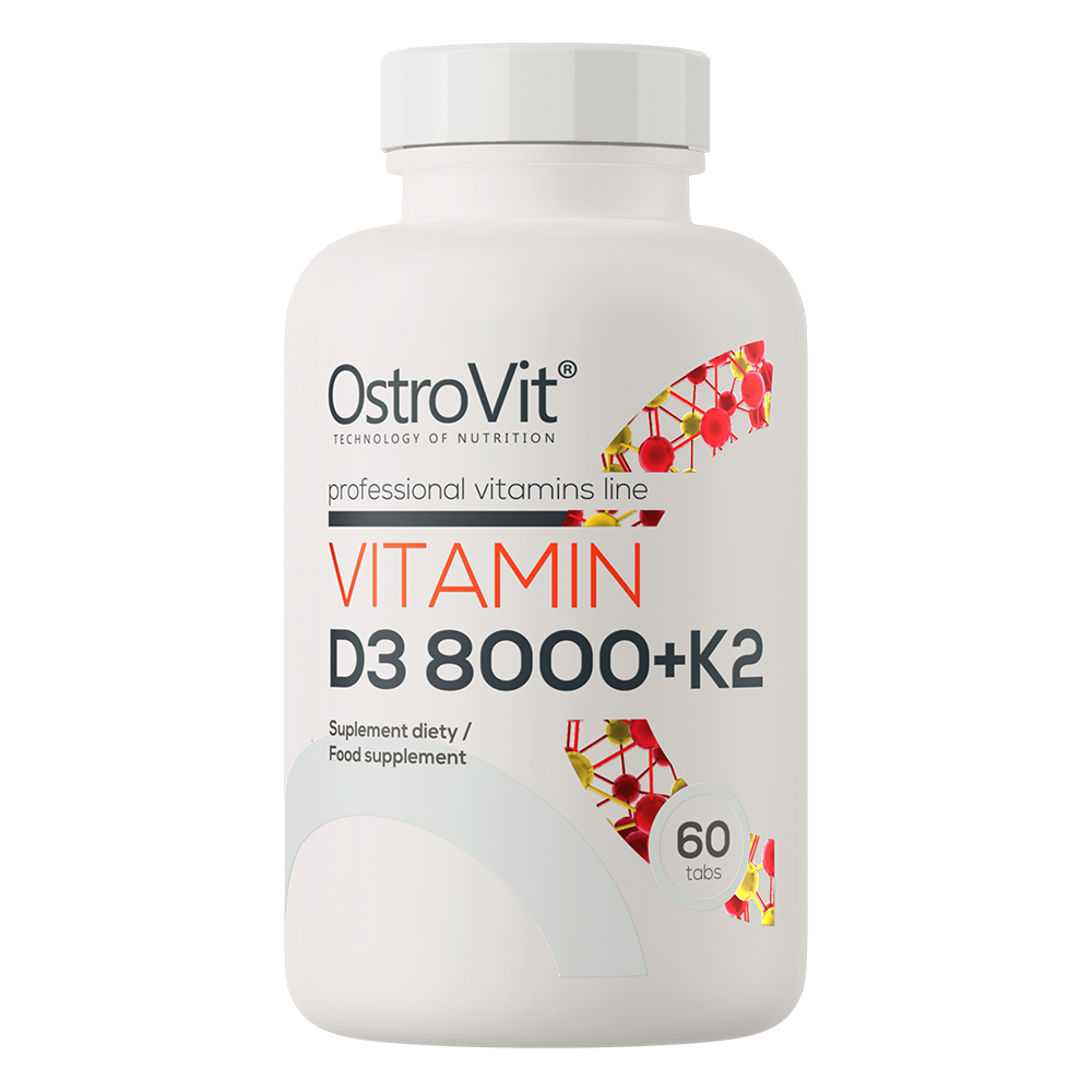 OstroVit Vitamin D3 8000 IU + K2, 60 tabs
