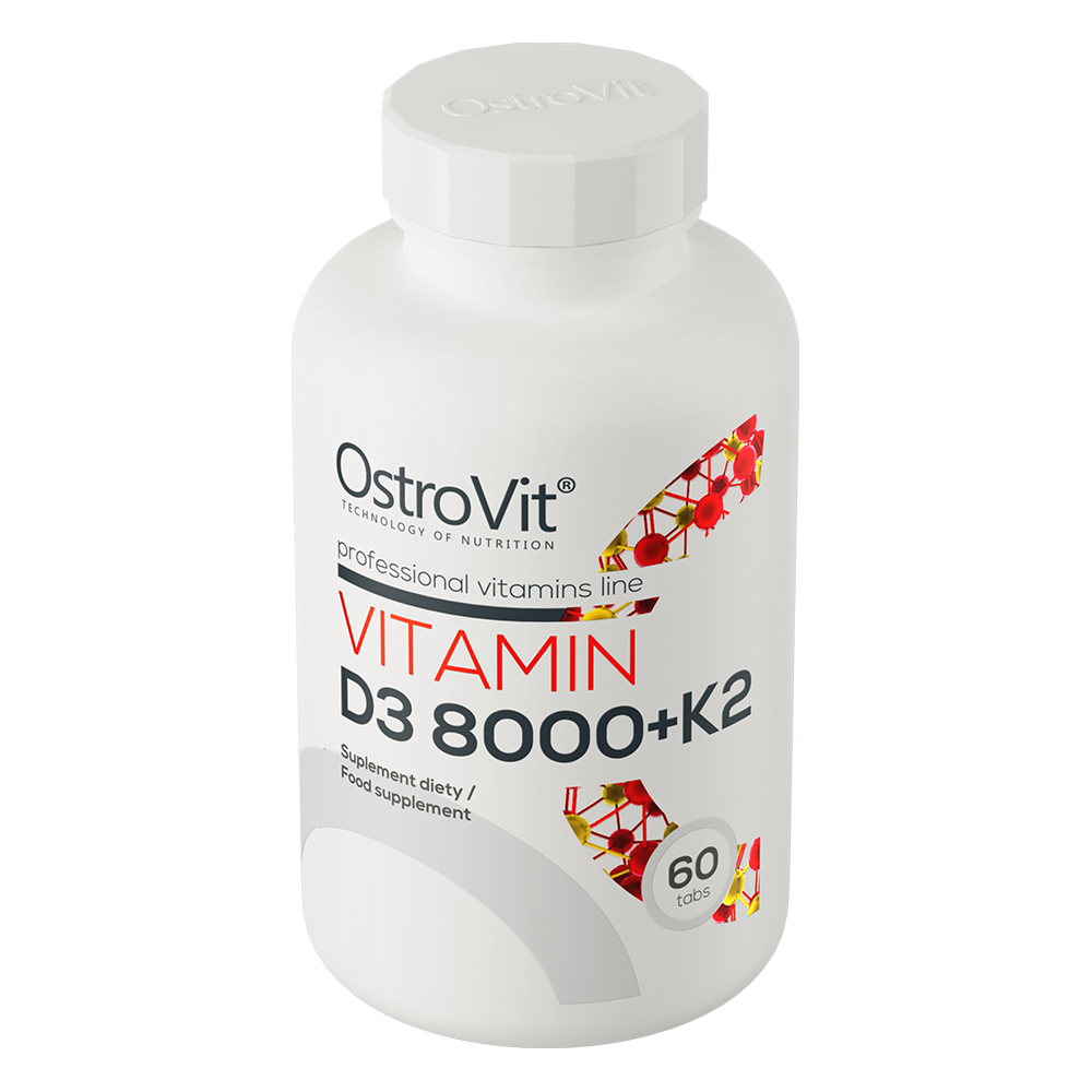 OstroVit Vitamin D3 8000 IU + K2, 60 tabs