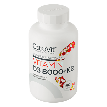 OstroVit Vitamin D3 8000 IU + K2, 60 tabs