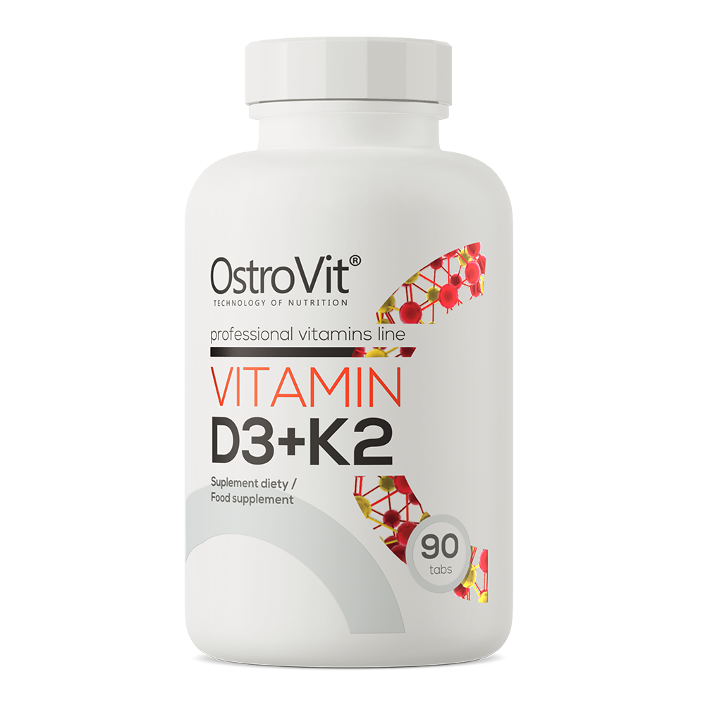 OstroVit Vitaminas D3 + K2, 90 tab