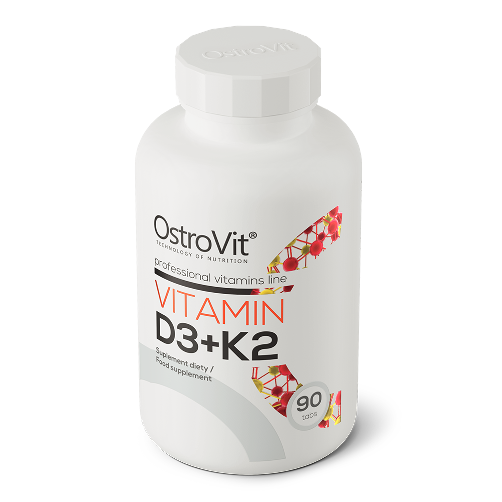 OstroVit Vitaminas D3 + K2, 90 tab
