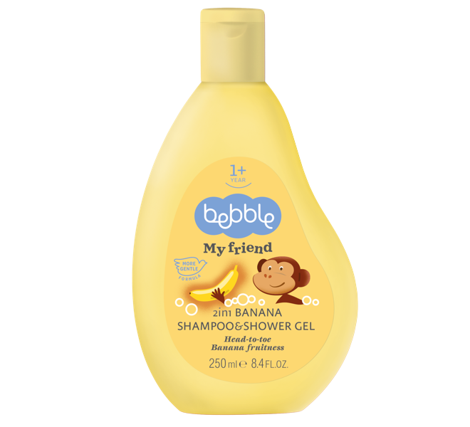 2in1 Banana Shampoo and Shower Gel, 250 ml