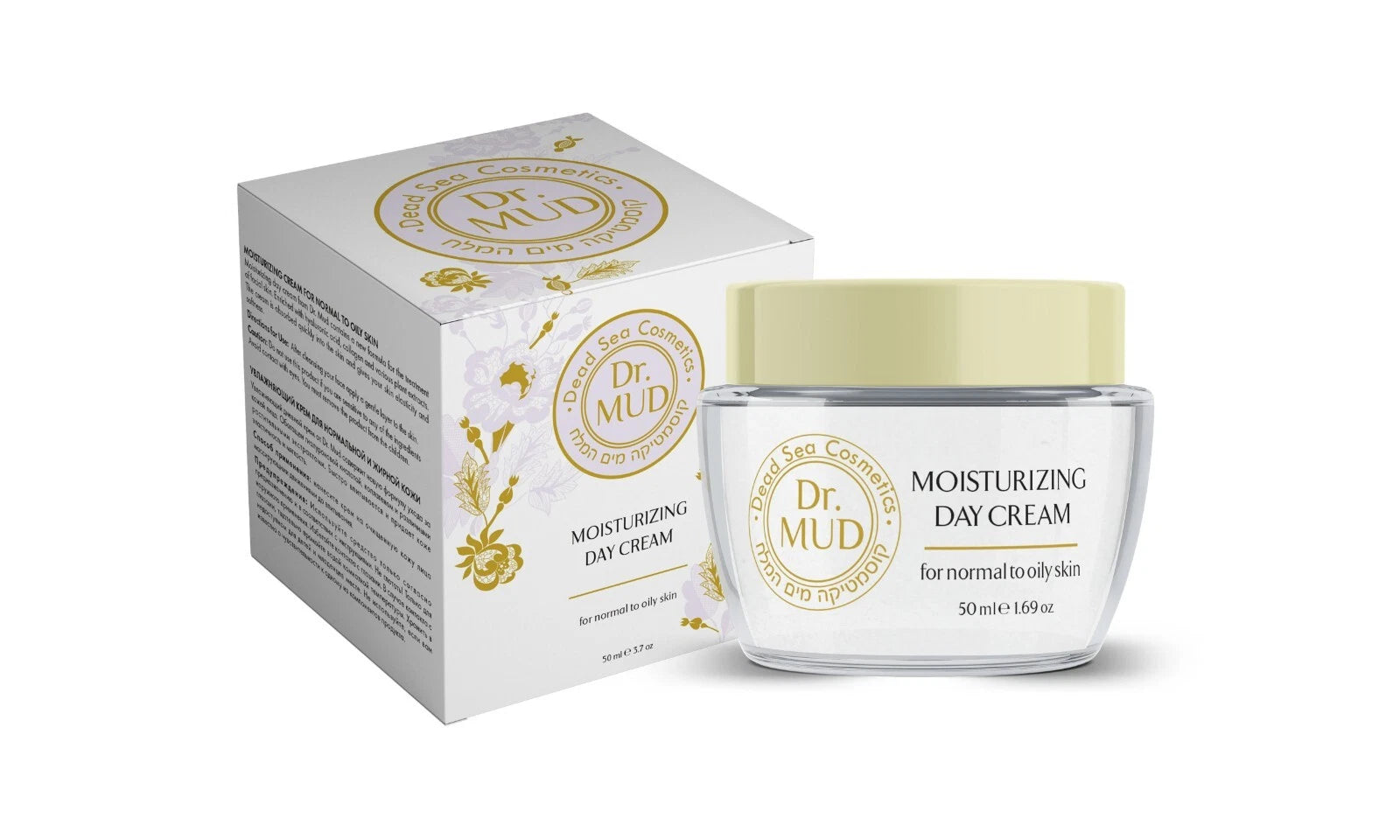 Dr. MUD Drėkinamasis dieninis kremas normaliai ir riebiai odai - 50ml