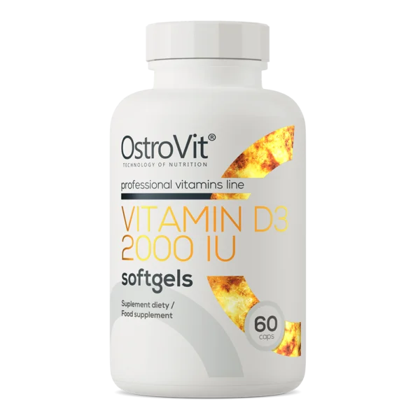 OstroVit Vitaminas D3 2000 IU, 60 kaps
