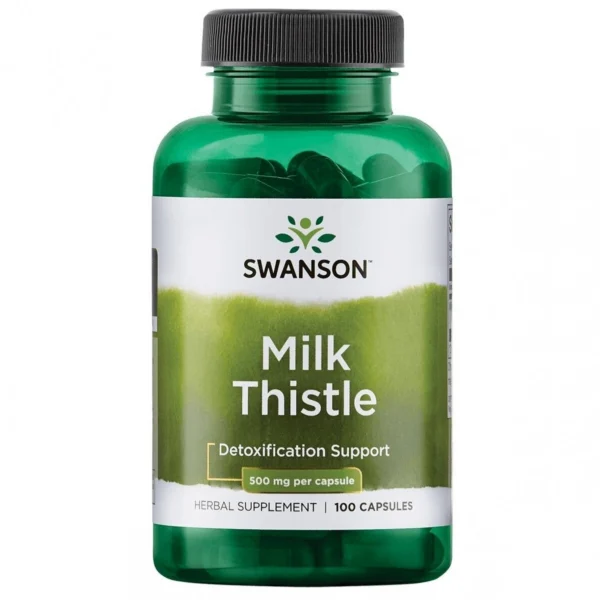 SWANSON TIKRASIS MARGAINIS (MILK THISTLE) 500 MG, 100 KAPS.