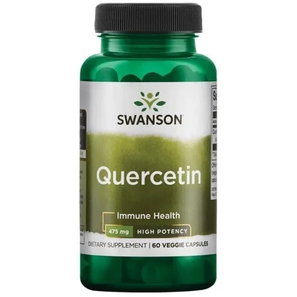 SWANSON KVERCETINAS (NATŪRALUS) 475 MG, 60 KAPS.